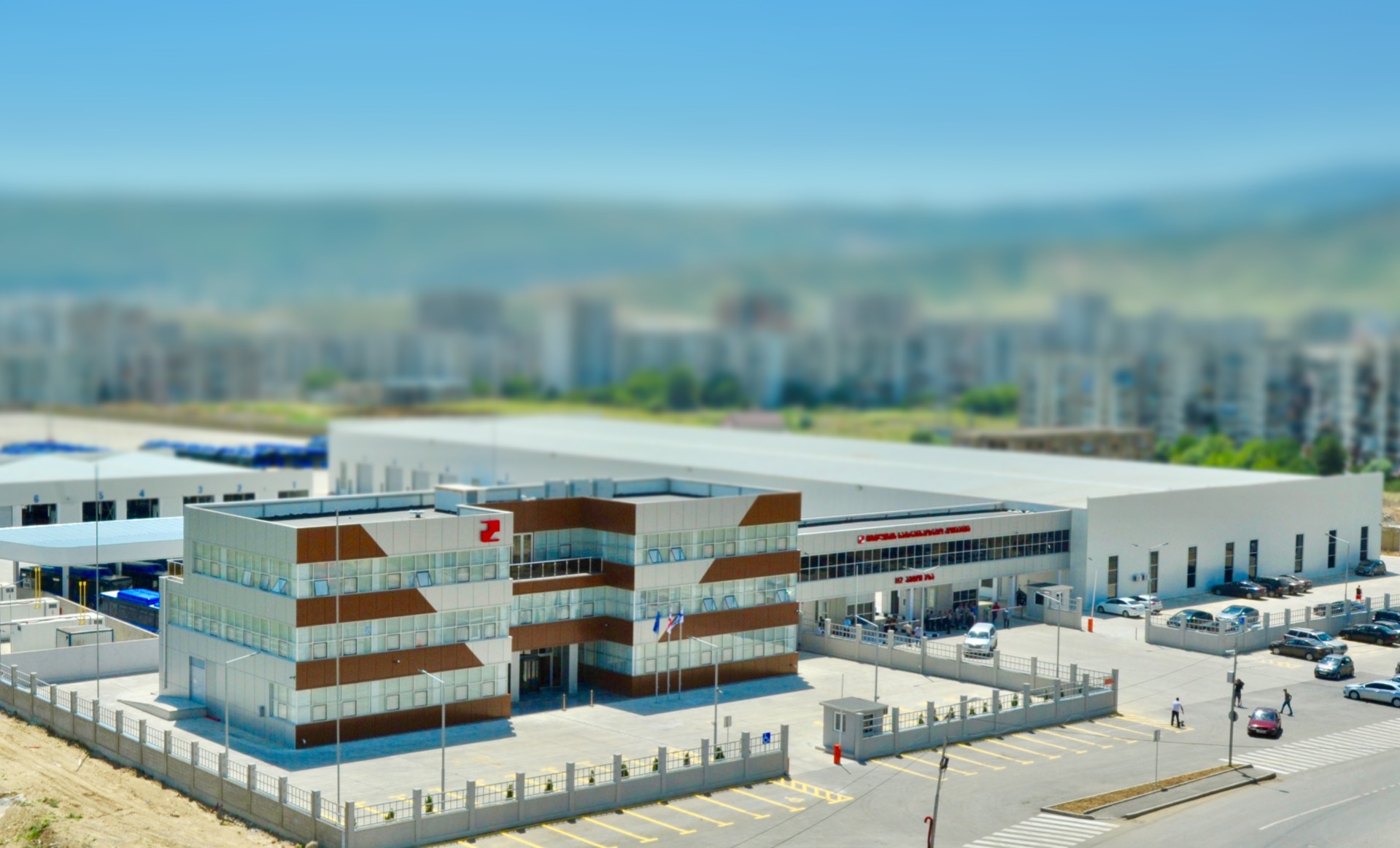 მუნიციპალური ავტობუსების ავტობაზის  მშენებლობა